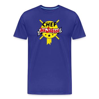 chef des jahres auszeichnung - Männer Premium Bio T-Shirt - Königsblau - Vorne - Damien (186cm)