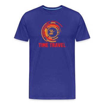 Zeitreise Zeitmaschine Zukunft Futurisische Stadt - Männer Premium Bio T-Shirt - Königsblau - Vorne - Damien (186cm)