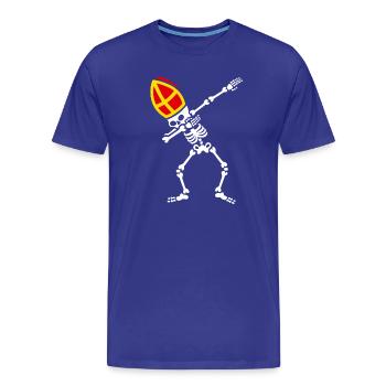 Dab Sinterklaas dab skeleton Saint dabbing dabbing - Men's Premium Organic T-Shirt - royal blue - Front - Damien (186cm)