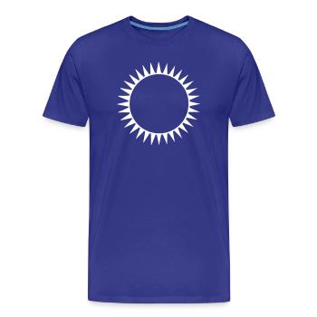 Le soleil noir - T-shirt bio Premium Homme - bleu roi - Devant - Damien (186cm)