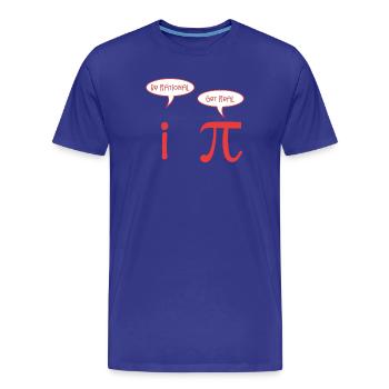 Mathe - Männer Premium Bio T-Shirt - Königsblau - Vorne - Damien (186cm)