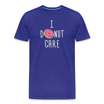 Donut cookie snacking énonciations drôles humour drôle - T-shirt bio Premium Homme - bleu roi - Devant - Damien (186cm)