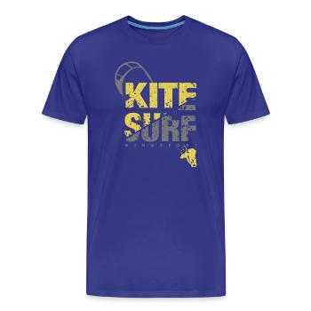 KITE SURF 2 - Männer Premium Bio T-Shirt - Königsblau - Vorne - Damien (186cm)