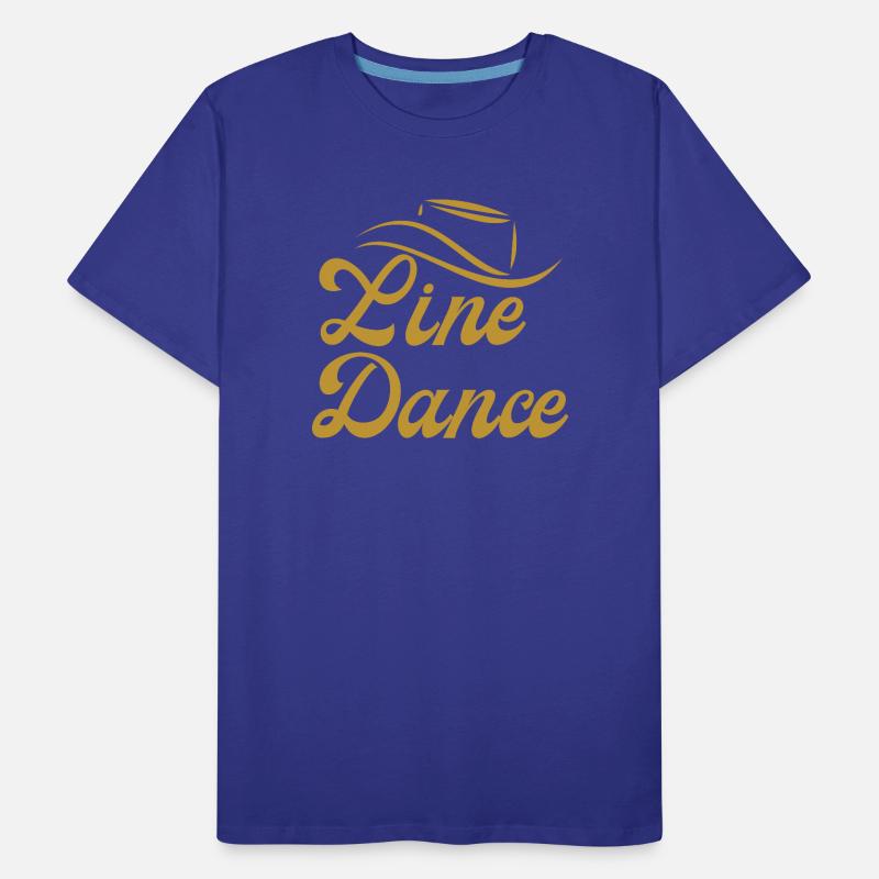 Idée cadeau de classe pour Line Dancer : « Line Dance » T-shirt bio Premium Homme