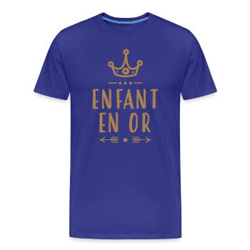 Teenager / Jugendliche / Jugendlicher / Kind - Männer Premium Bio T-Shirt - Königsblau - Vorne - Damien (186cm)