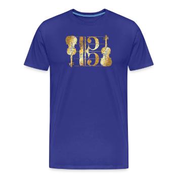 Alto Keys & Altos (Vintage Golden Yellow) Alto - T-shirt bio Premium Homme - bleu roi - Devant - Damien (186cm)