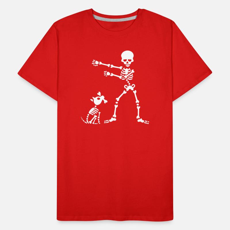 Flossing floss like a boss squelette chien danse T-shirt bio Premium Homme