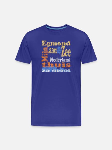 Egmond aan Zee Holland - Männer Premium Bio T-Shirt - Königsblau