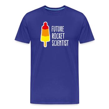 Future rocket scientist popsicle obtention diplôme - T-shirt bio Premium Homme - bleu roi - Devant - Damien (186cm)
