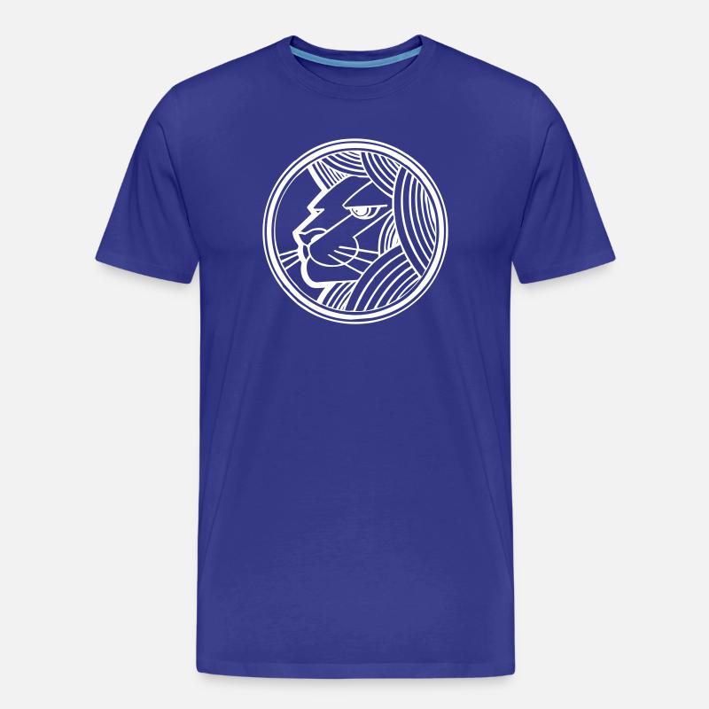 Ein Löwe - Männer Premium Bio T-Shirt - Königsblau