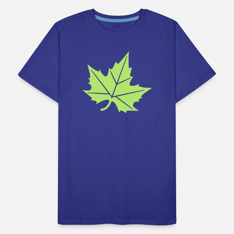 Conception de feuille de platane T-shirt bio Premium Homme