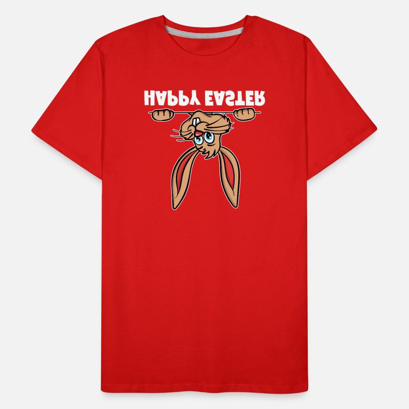 Joyeuses Pâques Lapin de Pâques Lapin de Pâques Hoppelhase T-shirt bio Premium Homme