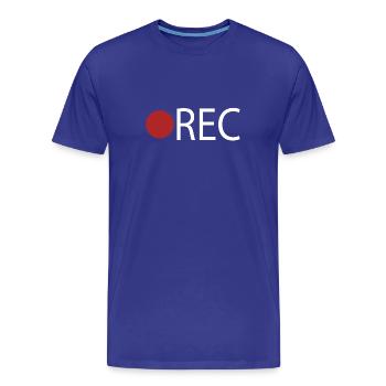 Enregistrement REC - T-shirt bio Premium Homme - bleu roi - Devant - Damien (186cm)