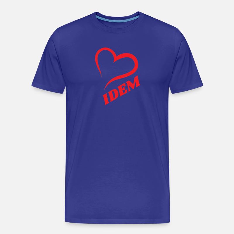 IDEM - Männer Premium Bio T-Shirt - Königsblau