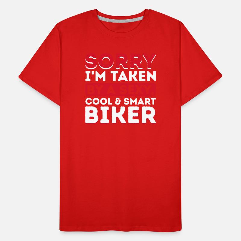 Biker motorcyclist motorcycle motorbikes saying Men's Premium Organic T-Shirt