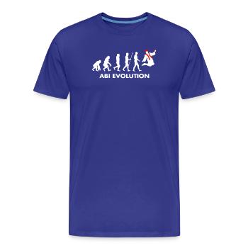 Abitur Abiturient Schulabschluss Evolution Abi - Männer Premium Bio T-Shirt - Königsblau - Vorne - Damien (186cm)