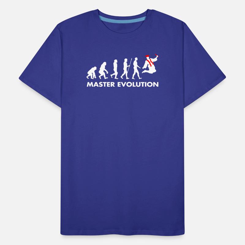 Master Evolution Entwicklung Schulabschluss Diplom Männer Premium Bio T-Shirt