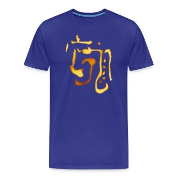 Indians pattern - Men's Premium Organic T-Shirt - royal blue - Front - Damien (186cm)