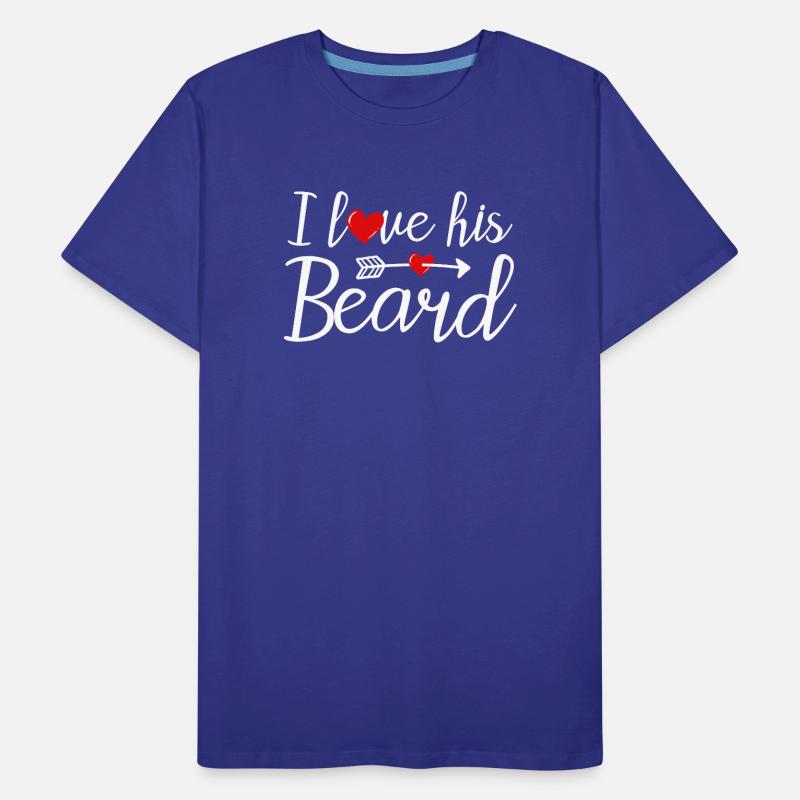 Bart Bärte Bartträger Männer Premium Bio T-Shirt
