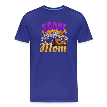 Tentes scoutes Camp scout - T-shirt bio Premium Homme - bleu roi - Devant - Damien (186cm)