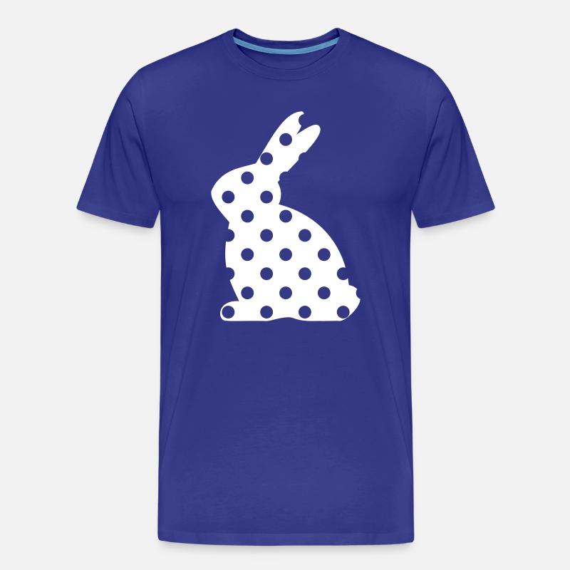 Bunny points Easter gift - Men's Premium Organic T-Shirt - royal blue
