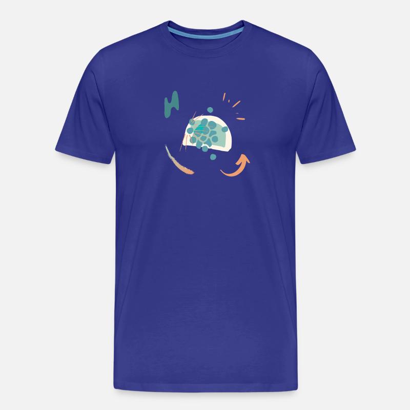 Lässiges Design mit Farbverlauf - Männer Premium Bio T-Shirt - Königsblau