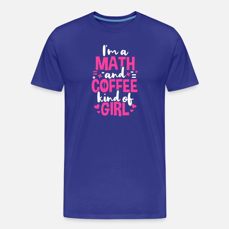 Mathematik Lehrer Student Mathe - Männer Premium Bio T-Shirt - Königsblau