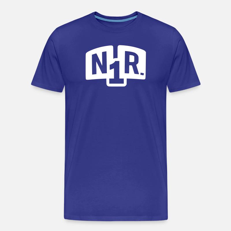 nummer nr 1 one number - Männer Premium Bio T-Shirt - Königsblau