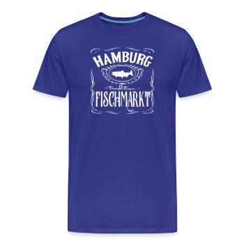 hamburg shirt kietz shirt - Männer Premium Bio T-Shirt - Königsblau - Vorne - Damien (186cm)