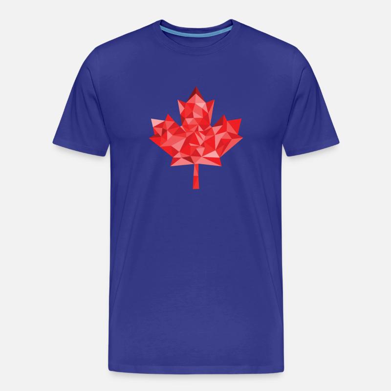 Kanada Polygon Ahorn Blatt - Männer Premium Bio T-Shirt - Königsblau