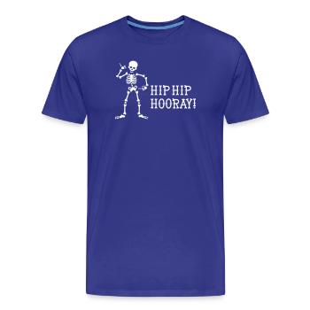 Radiographie de radiologue chiropraticien hip hip hourra - T-shirt bio Premium Homme - bleu roi - Devant - Damien (186cm)