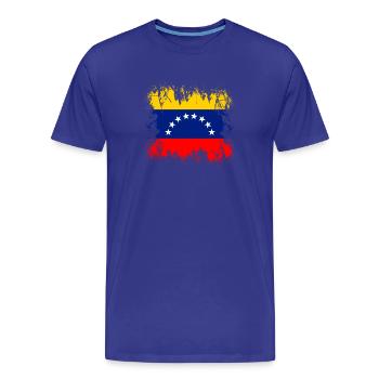 Venezuela - Men's Premium Organic T-Shirt - royal blue - Front - Damien (186cm)