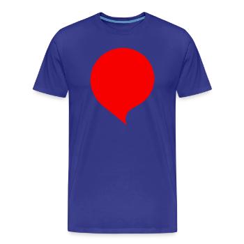 Personnalisez votre propre bulle de parole Bande dessinée - T-shirt bio Premium Homme - bleu roi - Devant - Damien (186cm)