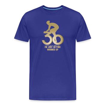 Cyclist 30th birthday - Men's Premium Organic T-Shirt - royal blue - Front - Damien (186cm)