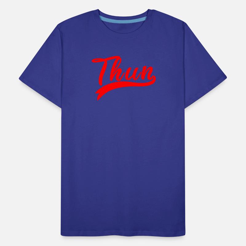 Thun Script Red Logo Men's Premium Organic T-Shirt