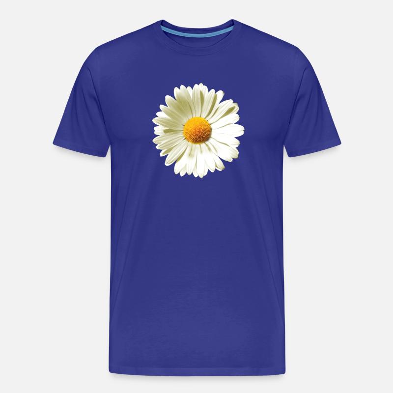 Gänseblümchen | Daisy flower power - Männer Premium Bio T-Shirt - Königsblau