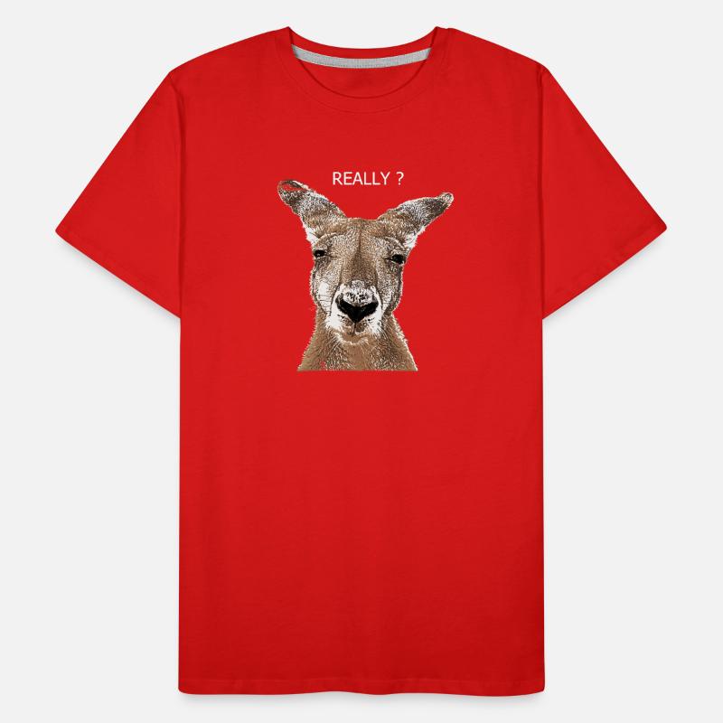 Känguru really? Männer Premium Bio T-Shirt