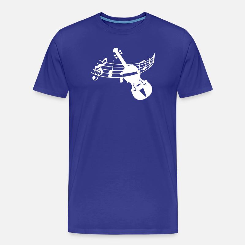 Geige Violine - Männer Premium Bio T-Shirt - Königsblau