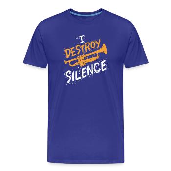 Trumpet Trumpeter - Men's Premium Organic T-Shirt - royal blue - Front - Damien (186cm)