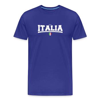 la mia Italia - Men's Premium Organic T-Shirt - royal blue - Front - Damien (186cm)