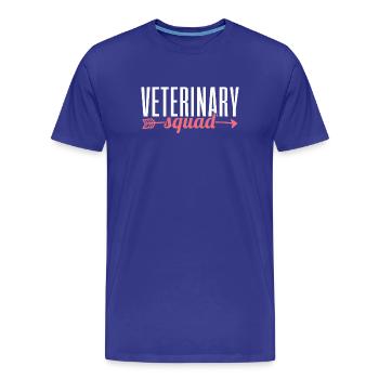 Assistant vétérinaire vétérinaire - T-shirt bio Premium Homme - bleu roi - Devant - Damien (186cm)