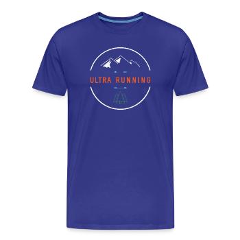 Ultra course - T-shirt bio Premium Homme - bleu roi - Devant - Damien (186cm)