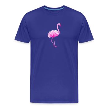 Flamingo - T-shirt bio Premium Homme - bleu roi - Devant - Damien (186cm)