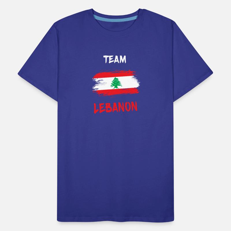 Team Libanon Design / Geschenkidee Männer Premium Bio T-Shirt