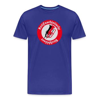 Antifaschistische Flügelhornbläser pfade - Männer Premium Bio T-Shirt - Königsblau - Vorne - Damien (186cm)