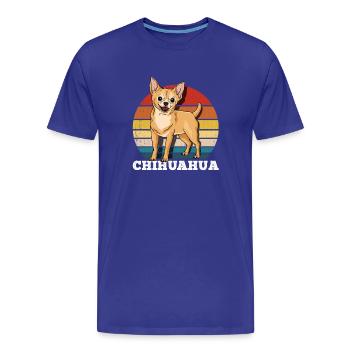 Chihuahua - T-shirt bio Premium Homme - bleu roi - Devant - Damien (186cm)
