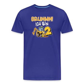 Brummm! Ich Bin 2 Jahre Kindergeburtstag - Männer Premium Bio T-Shirt - Königsblau - Vorne - Damien (186cm)