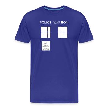 Font box - Men's Premium Organic T-Shirt - royal blue - Front - Damien (186cm)