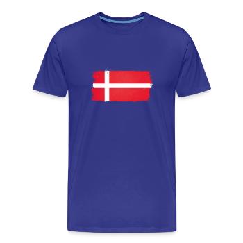 Denmark Denmark flag - Men's Premium Organic T-Shirt - royal blue - Front - Damien (186cm)
