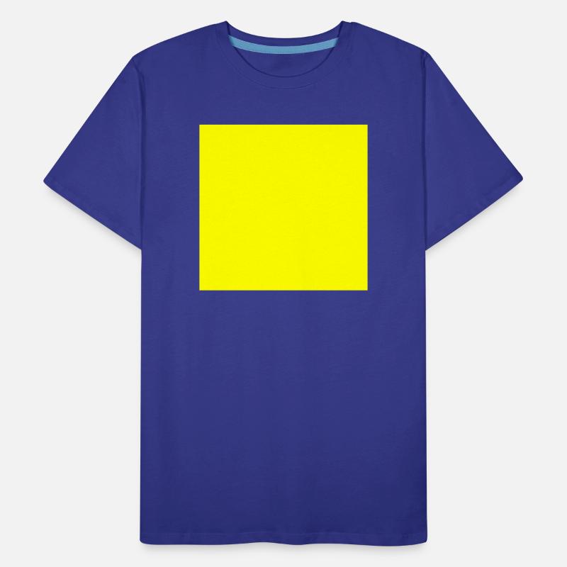 Yellow Background Texture Template Personalize Men's Premium Organic T-Shirt
